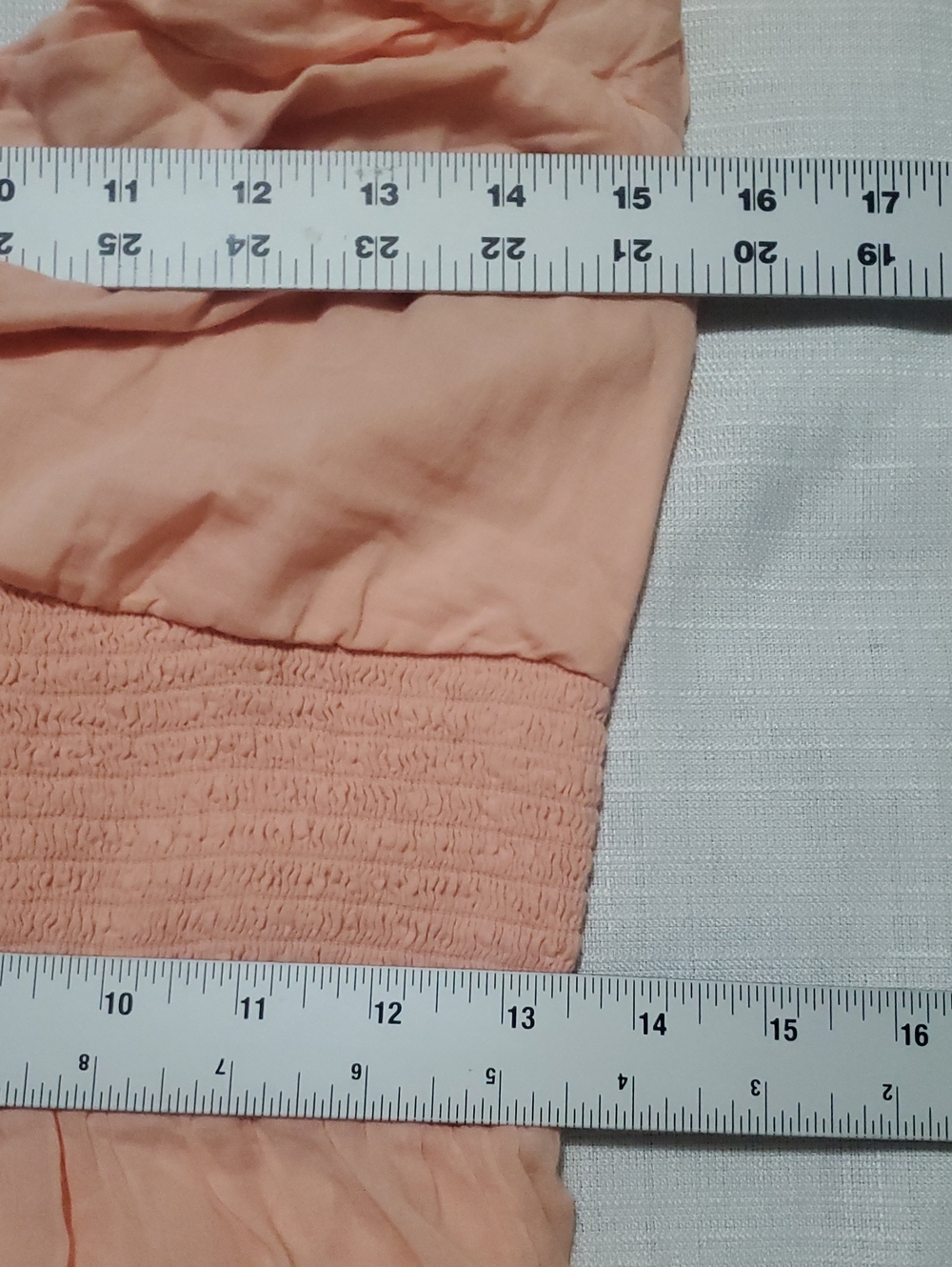 FREE PEOPLE Sundrenched Maxi Dress Peach Puff with Puff Sleeves Size L - Picture 14 of 15